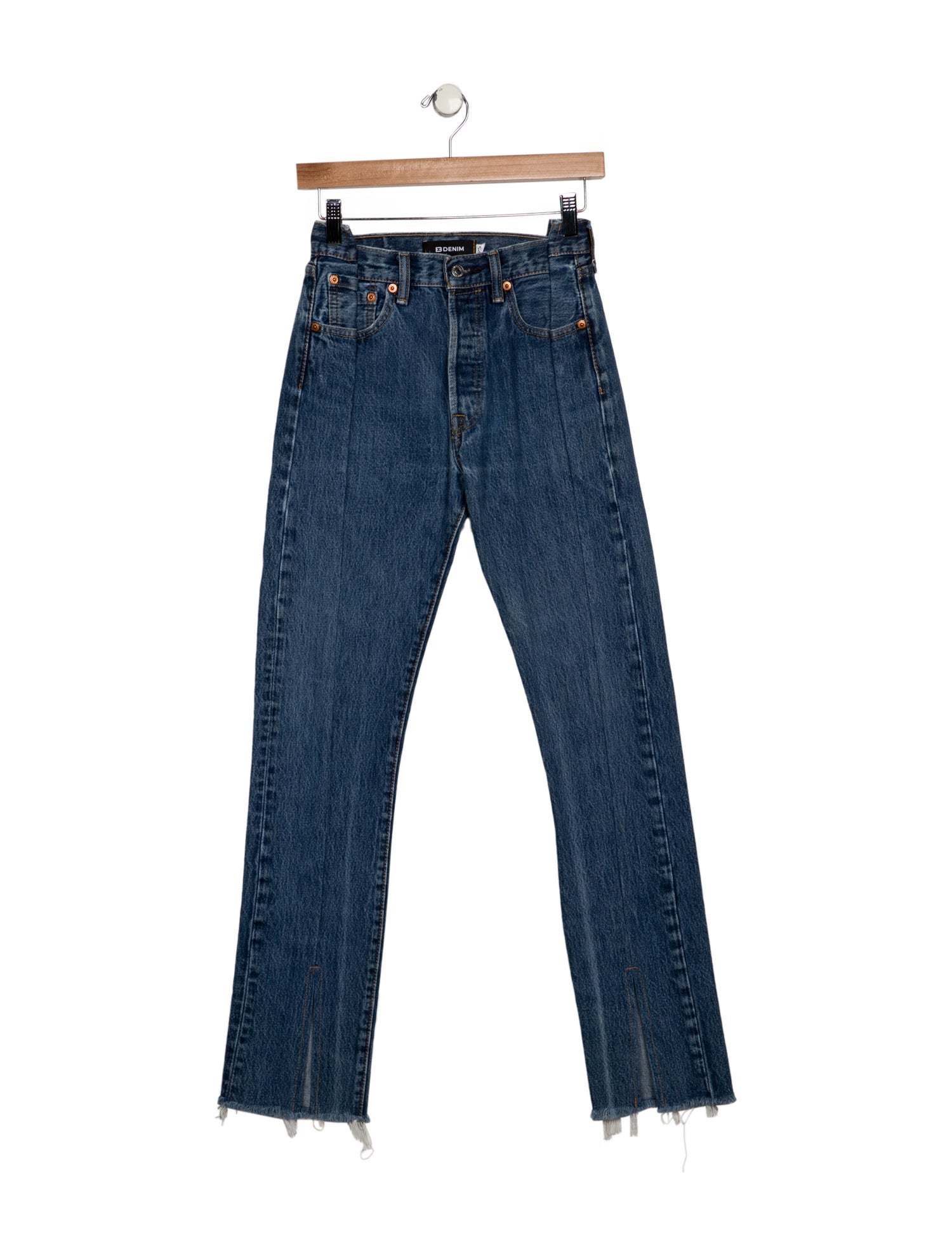 EB DENIM Mid-Rise Straight Leg Jeans