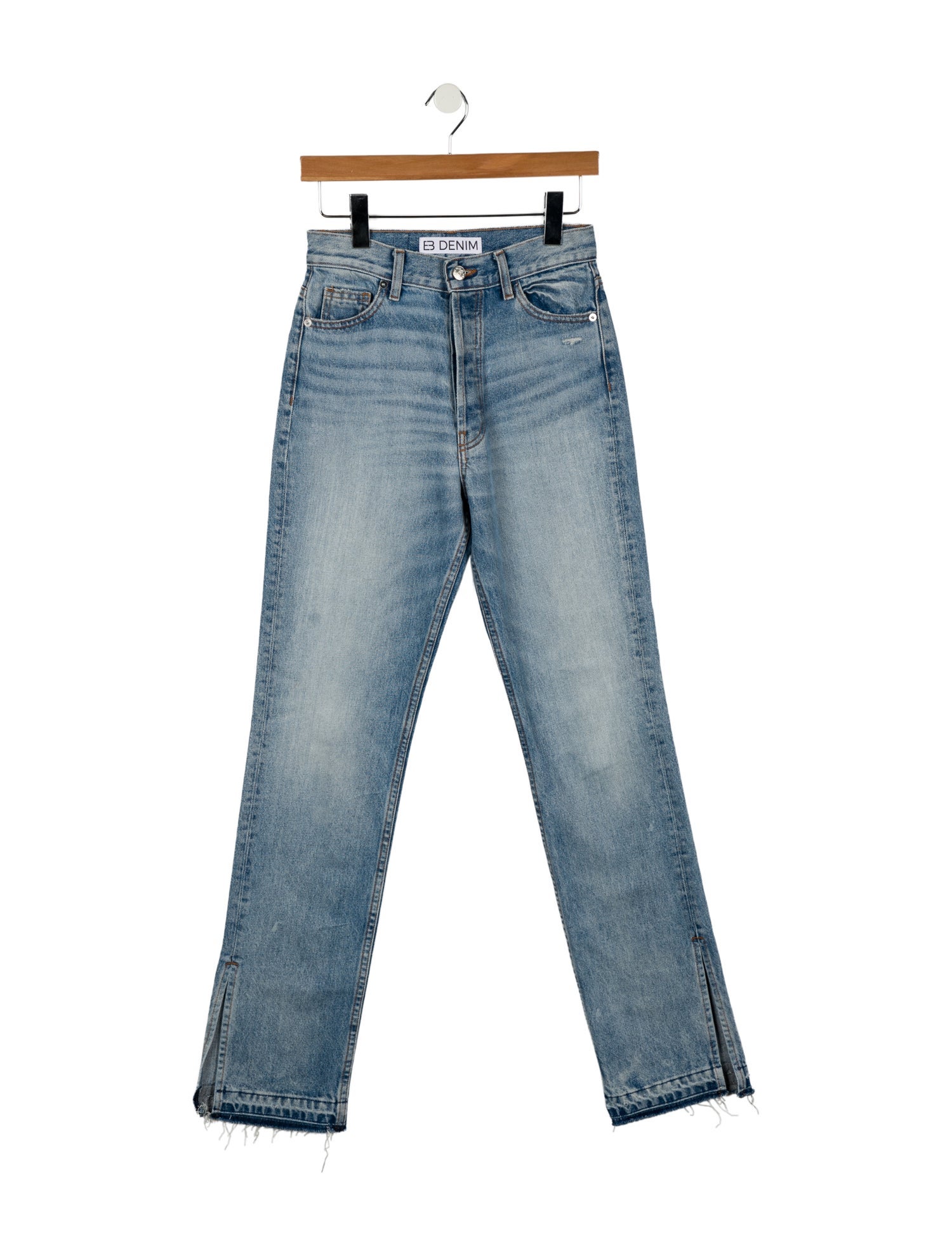EB DENIM High-Rise Straight Leg Jeans
