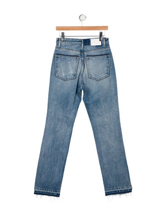EB DENIM High-Rise Straight Leg Jeans