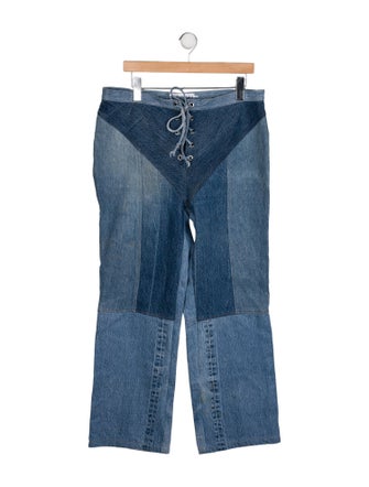 EB DENIM High-Rise Wide Leg Jeans