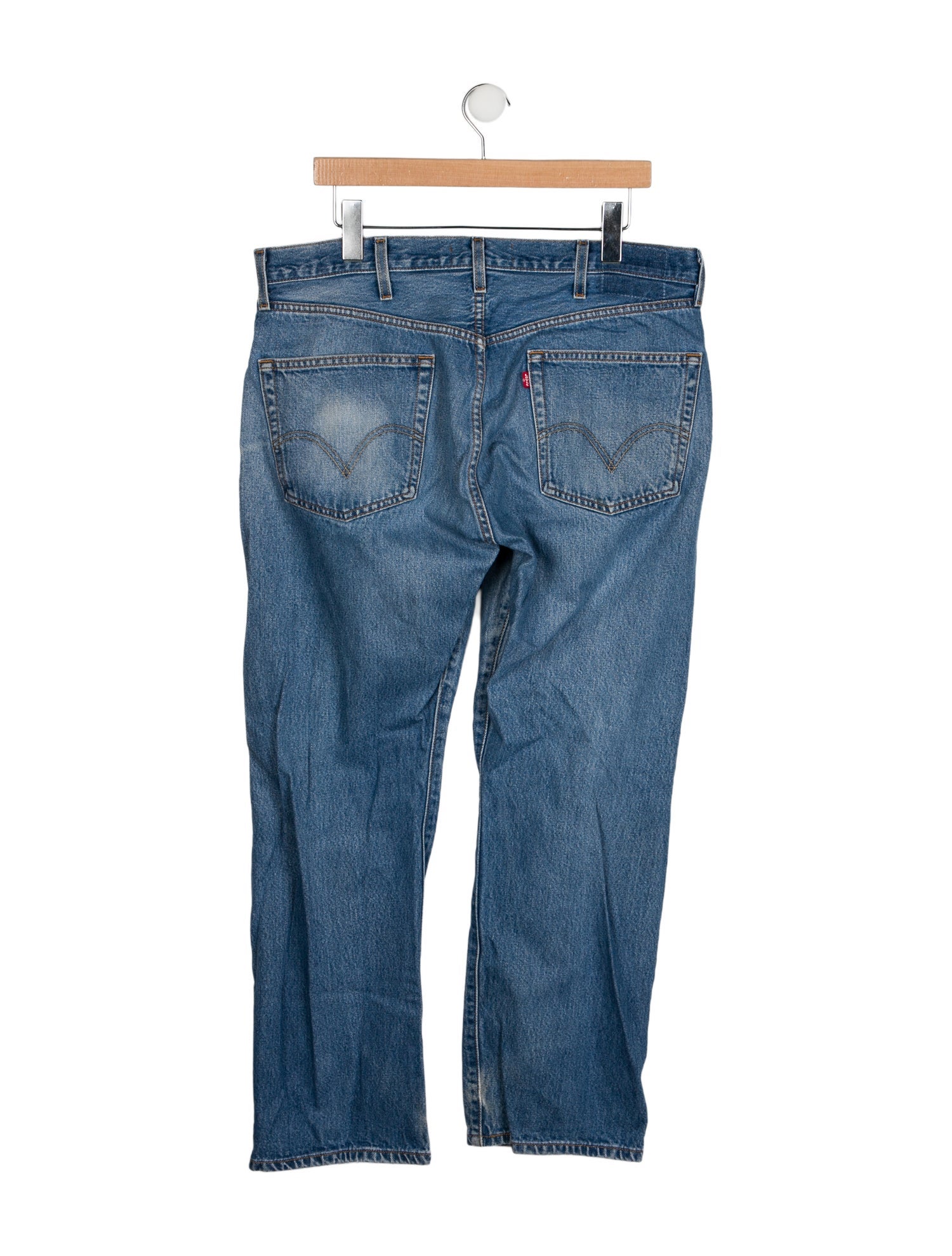 EB DENIM Mid-Rise Straight Leg Jeans