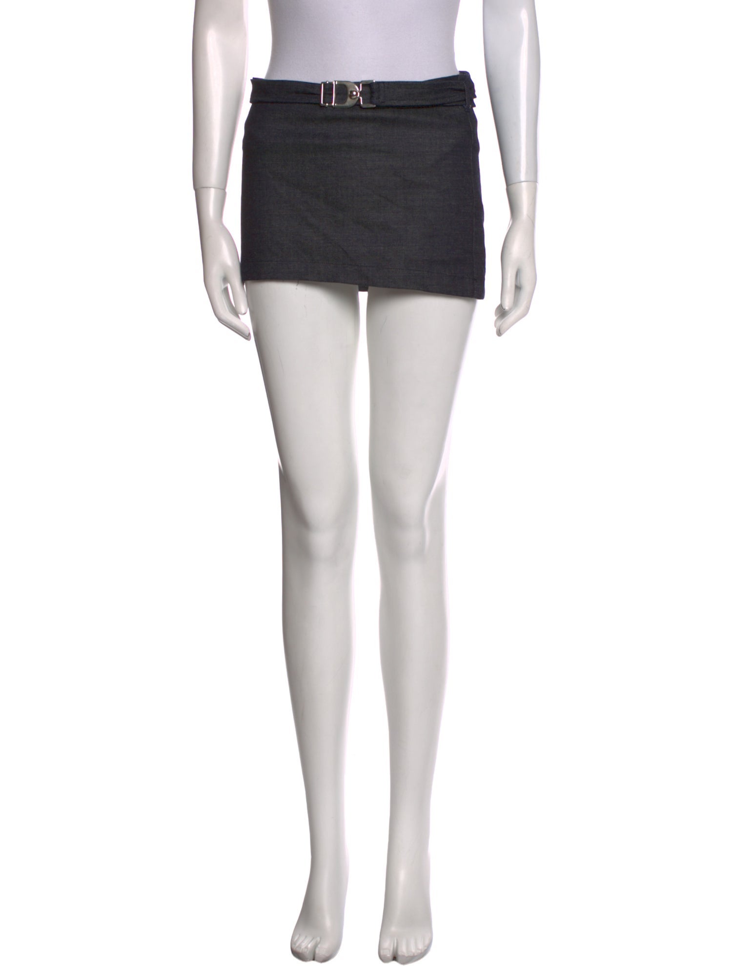 EB DENIM Mid Rise Mini Mini Skirt