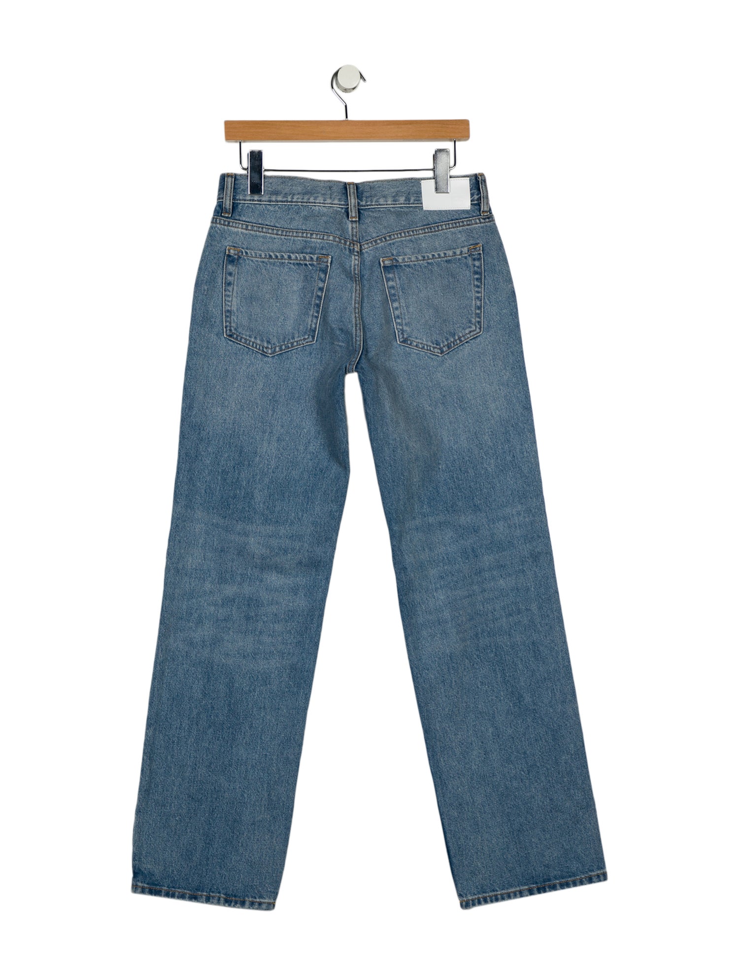 EB DENIM Mid-Rise Wide Leg Jeans