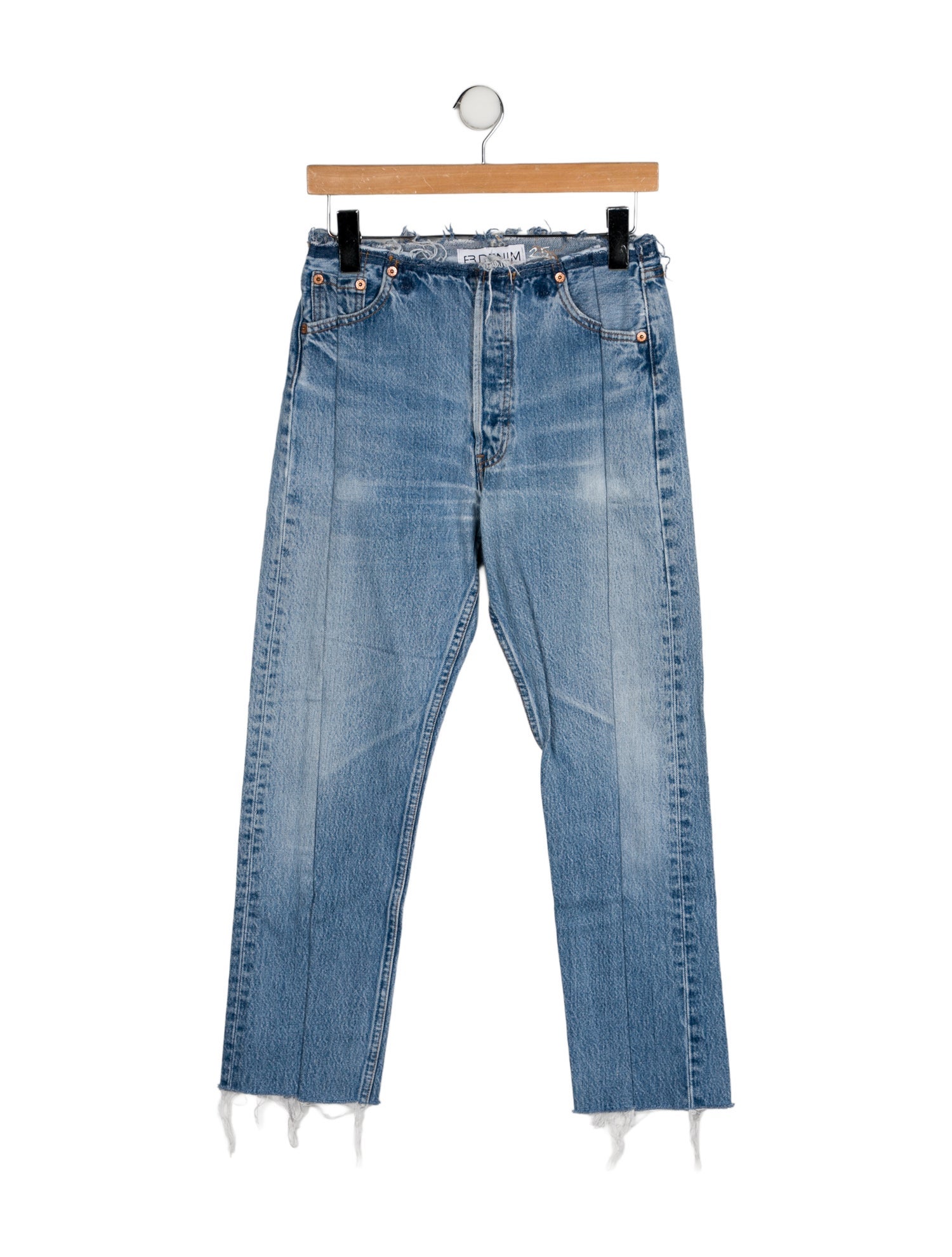 EB DENIM Mid-Rise Straight Leg Jeans