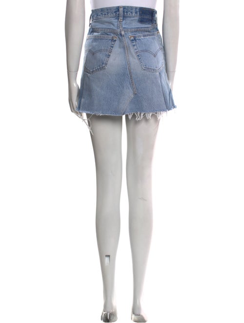EB DENIM Distressed Accents Mini Skirt