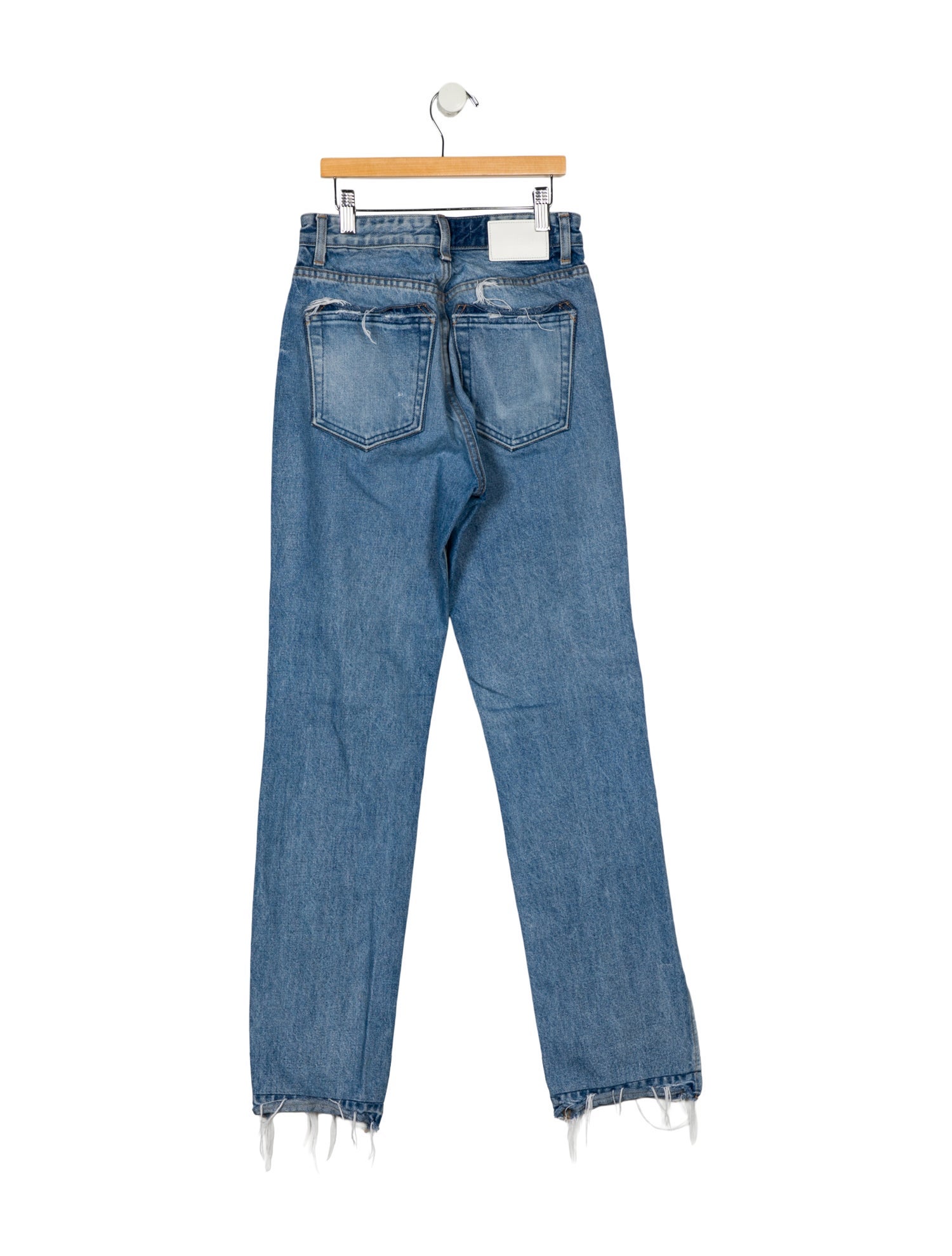 EB DENIM Mid-Rise Straight Leg Jeans