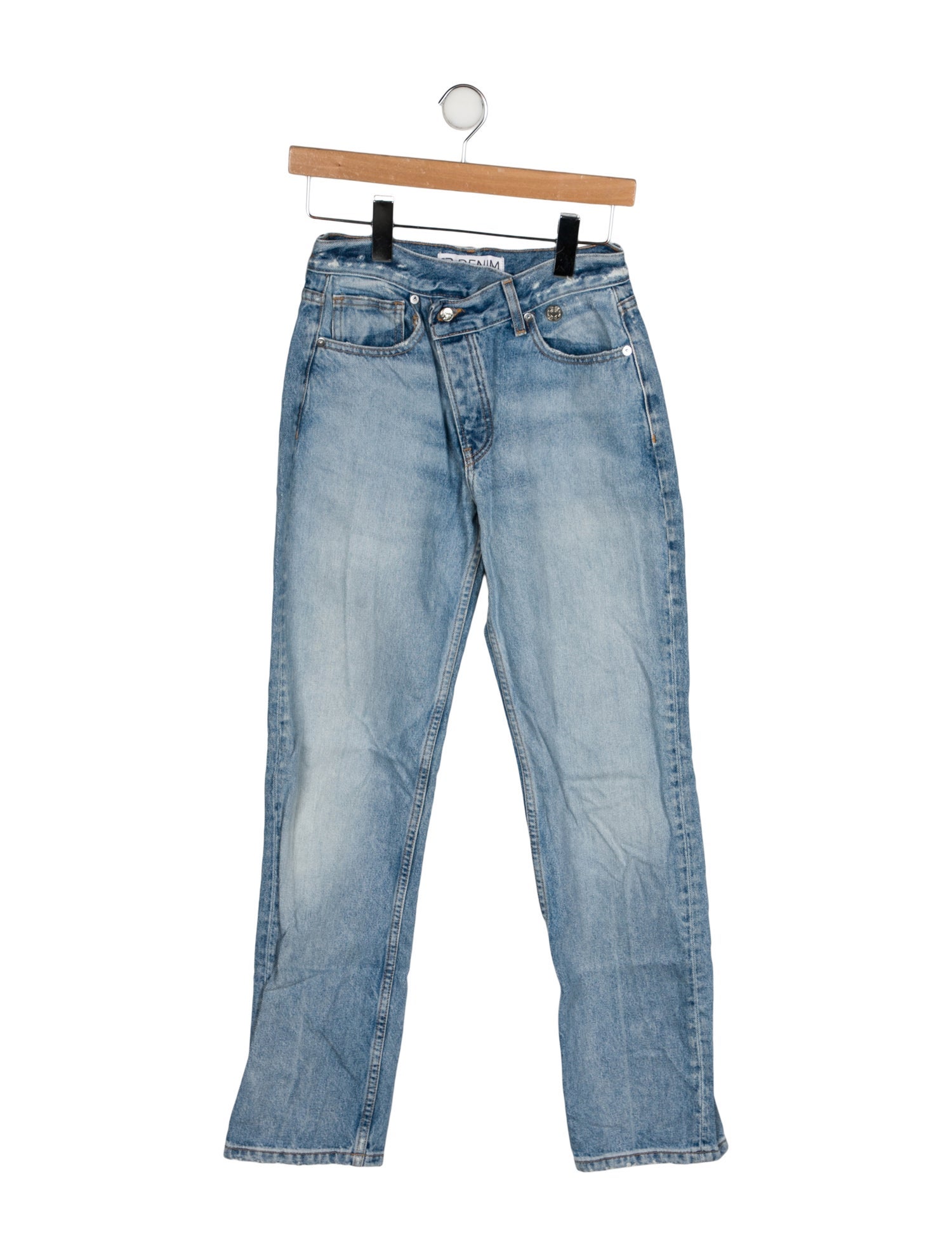 EB DENIM Mid-Rise Straight Leg Jeans