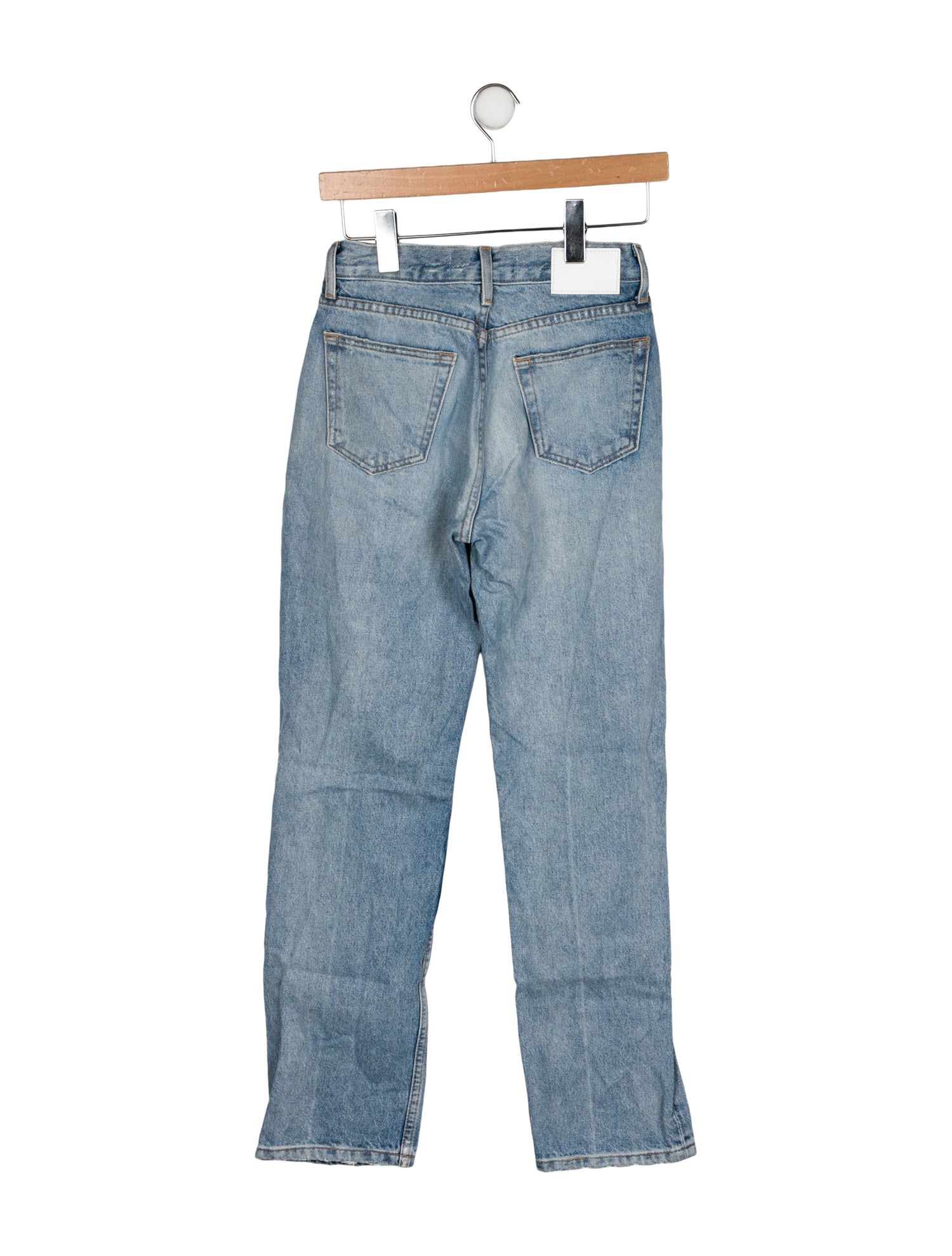EB DENIM Mid-Rise Straight Leg Jeans