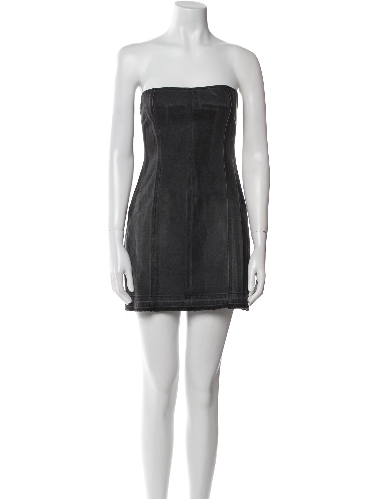 EB DENIM Strapless Mini Dress