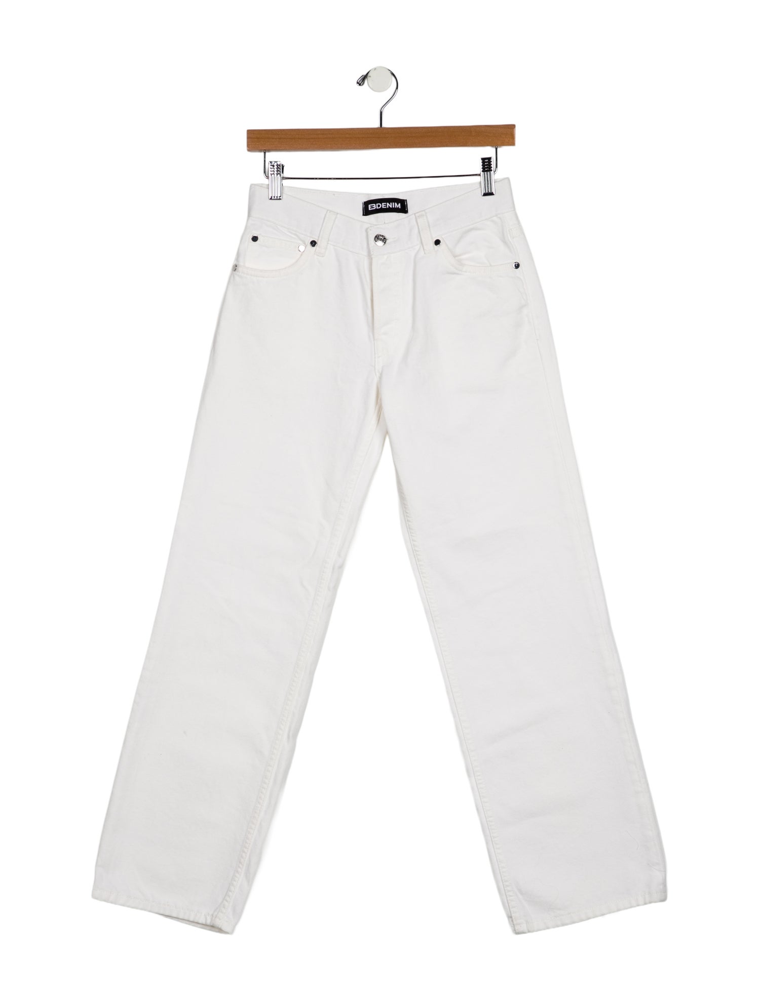 EB DENIM Mid-Rise Wide Leg Jeans