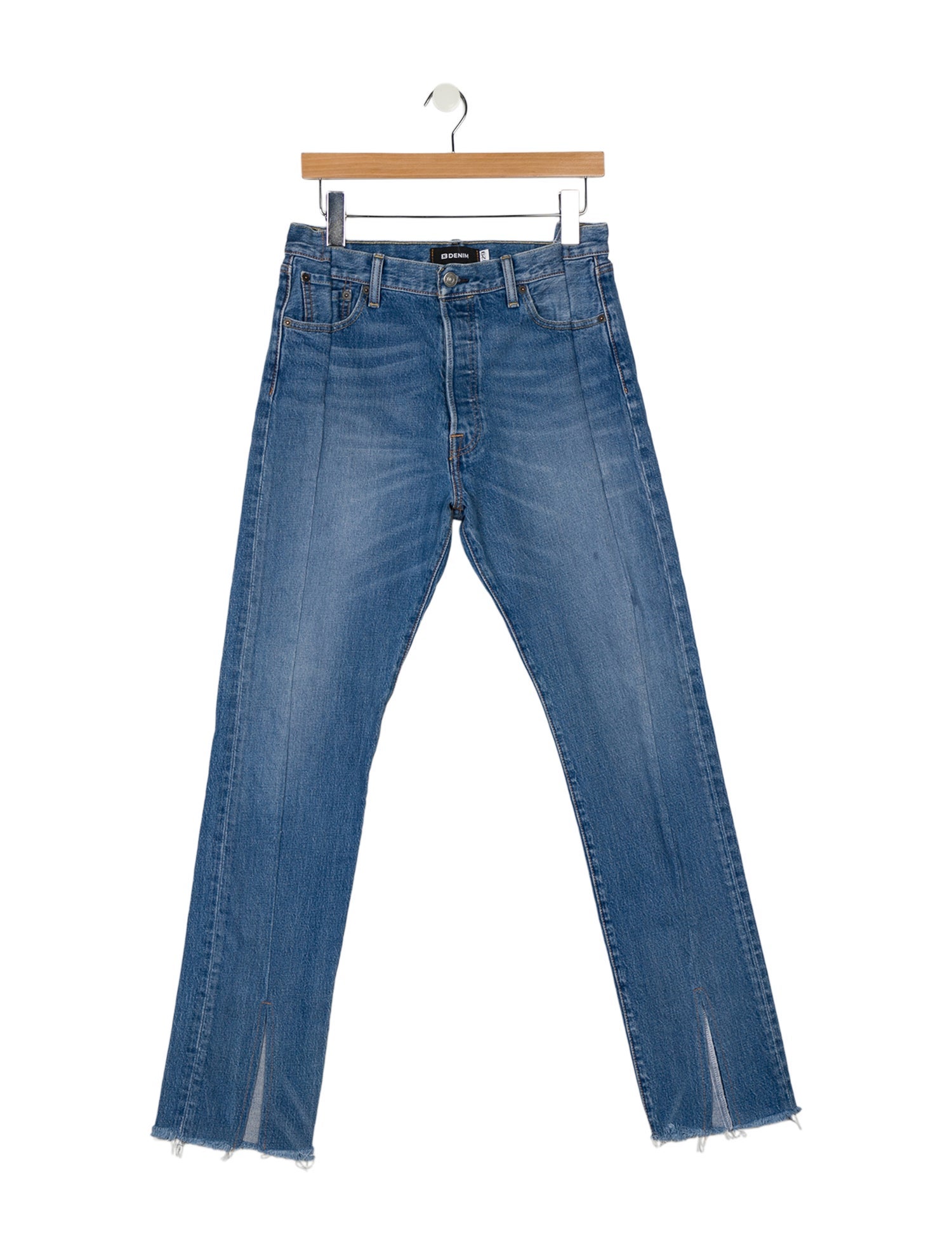 EB DENIM Mid-Rise Straight Leg Jeans
