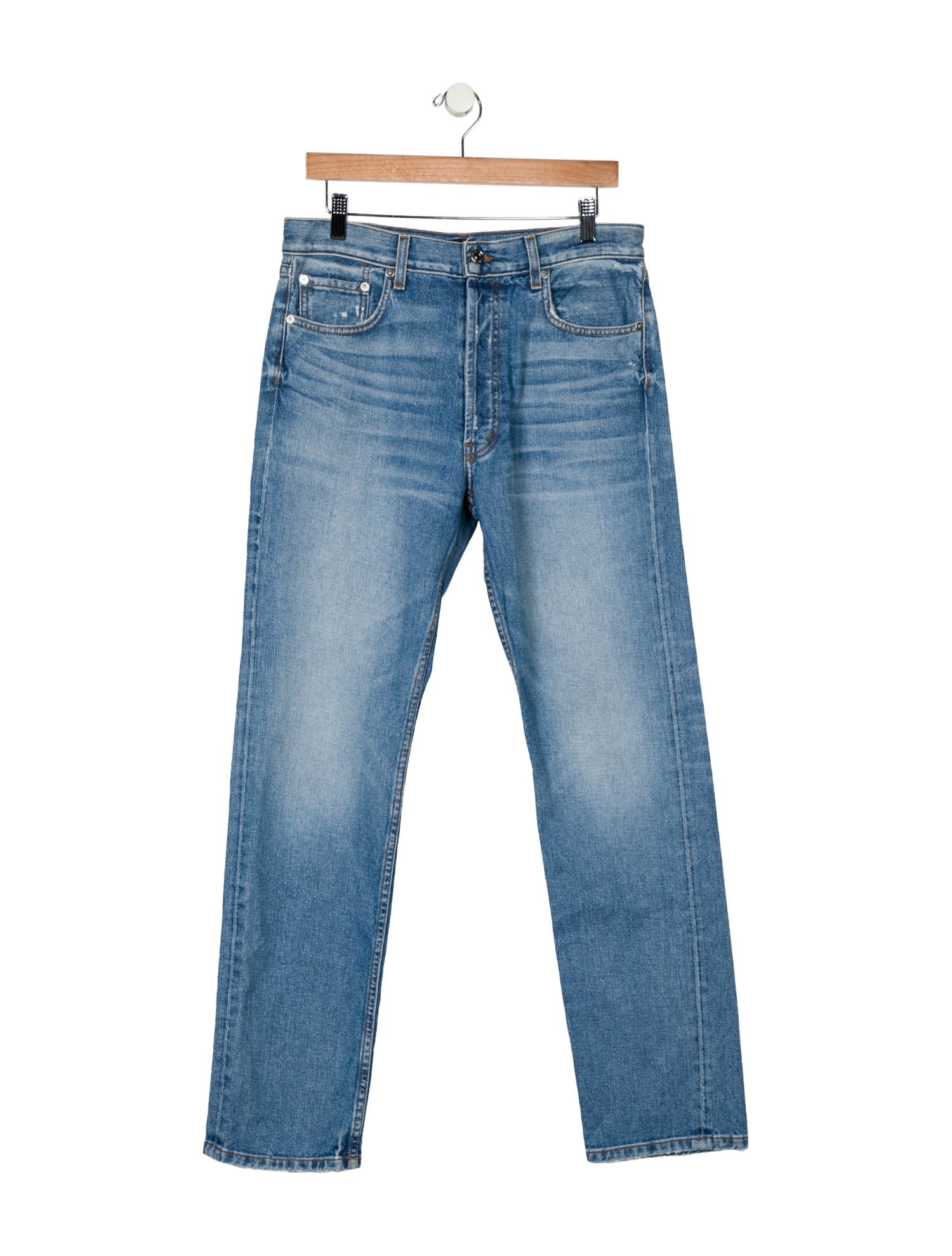 EB DENIM High-Rise Straight Leg Jeans