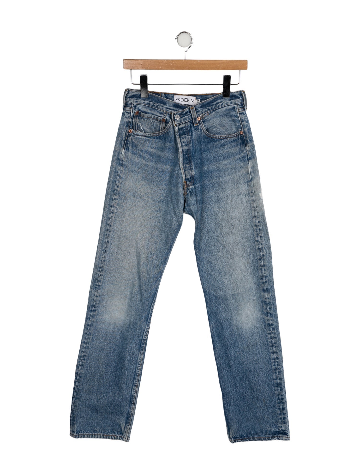 EB DENIM High-Rise Straight Leg Jeans