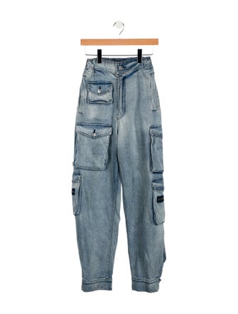 EB DENIM High-Rise Straight Leg Jeans