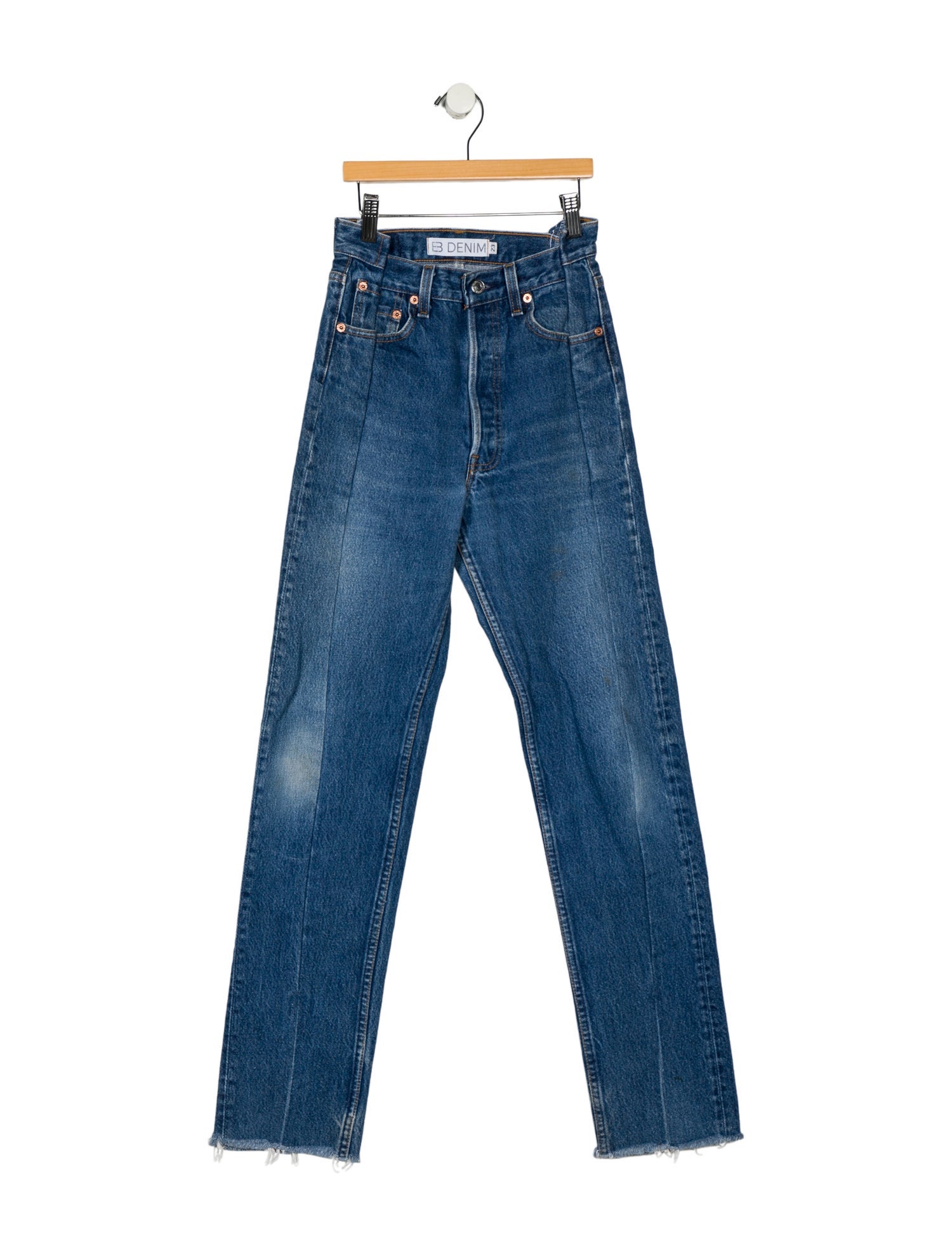 EB DENIM Mid-Rise Straight Leg Jeans
