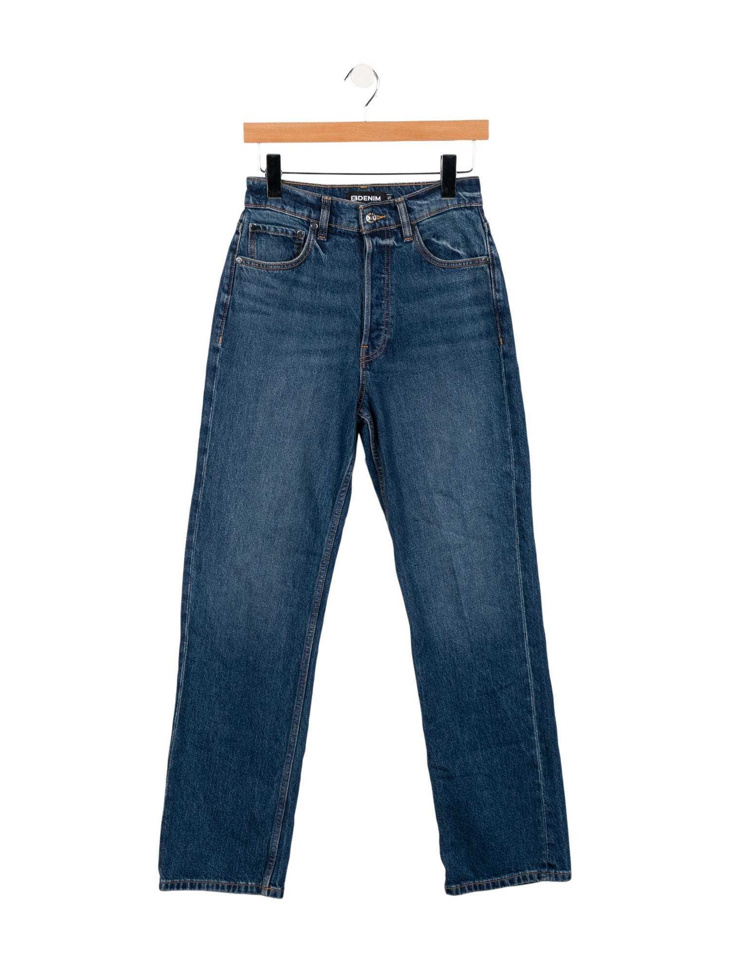EB DENIM High-Rise Straight Leg Jeans