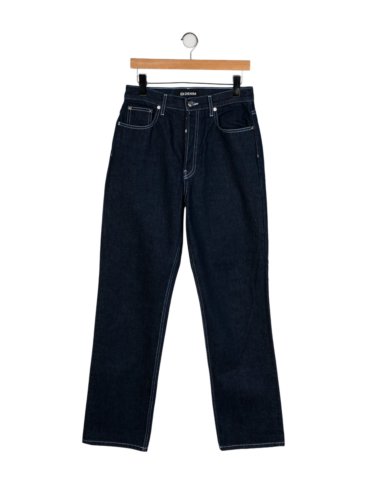 EB DENIM High-Rise Straight Leg Jeans