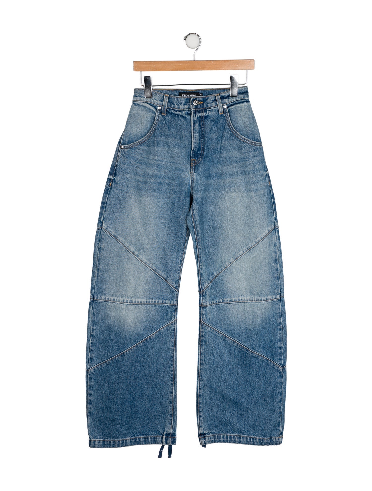 EB DENIM High-Rise Wide Leg Jeans