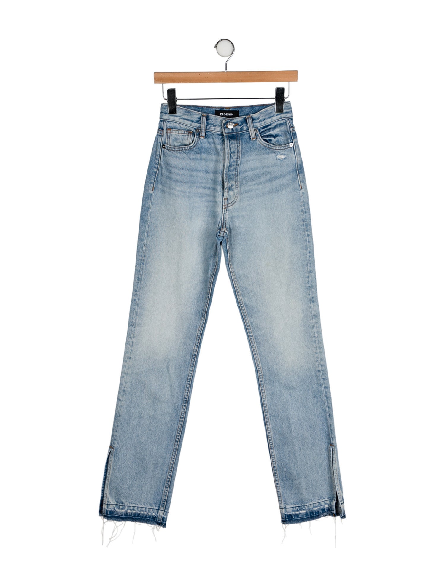 EB DENIM Mid-Rise Straight Leg Jeans