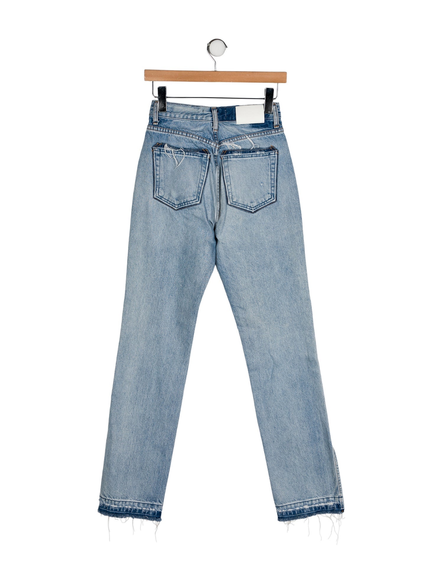 EB DENIM Mid-Rise Straight Leg Jeans