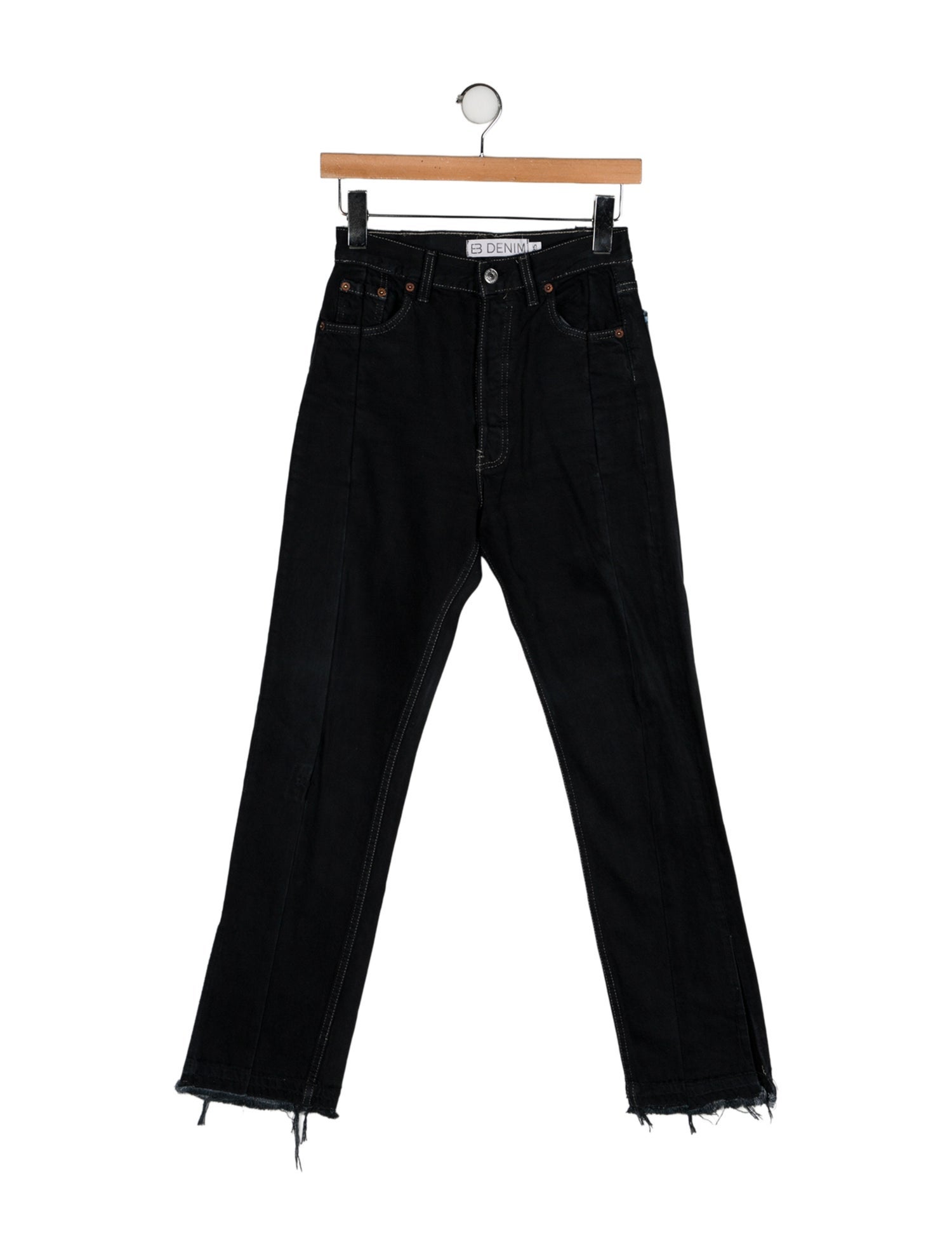EB DENIM High-Rise Straight Leg Jeans