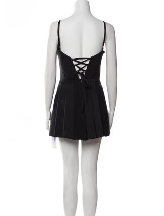 EB DENIM Square Neckline Mini Dress