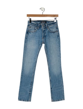 EB DENIM Low-Rise Straight Leg Jeans