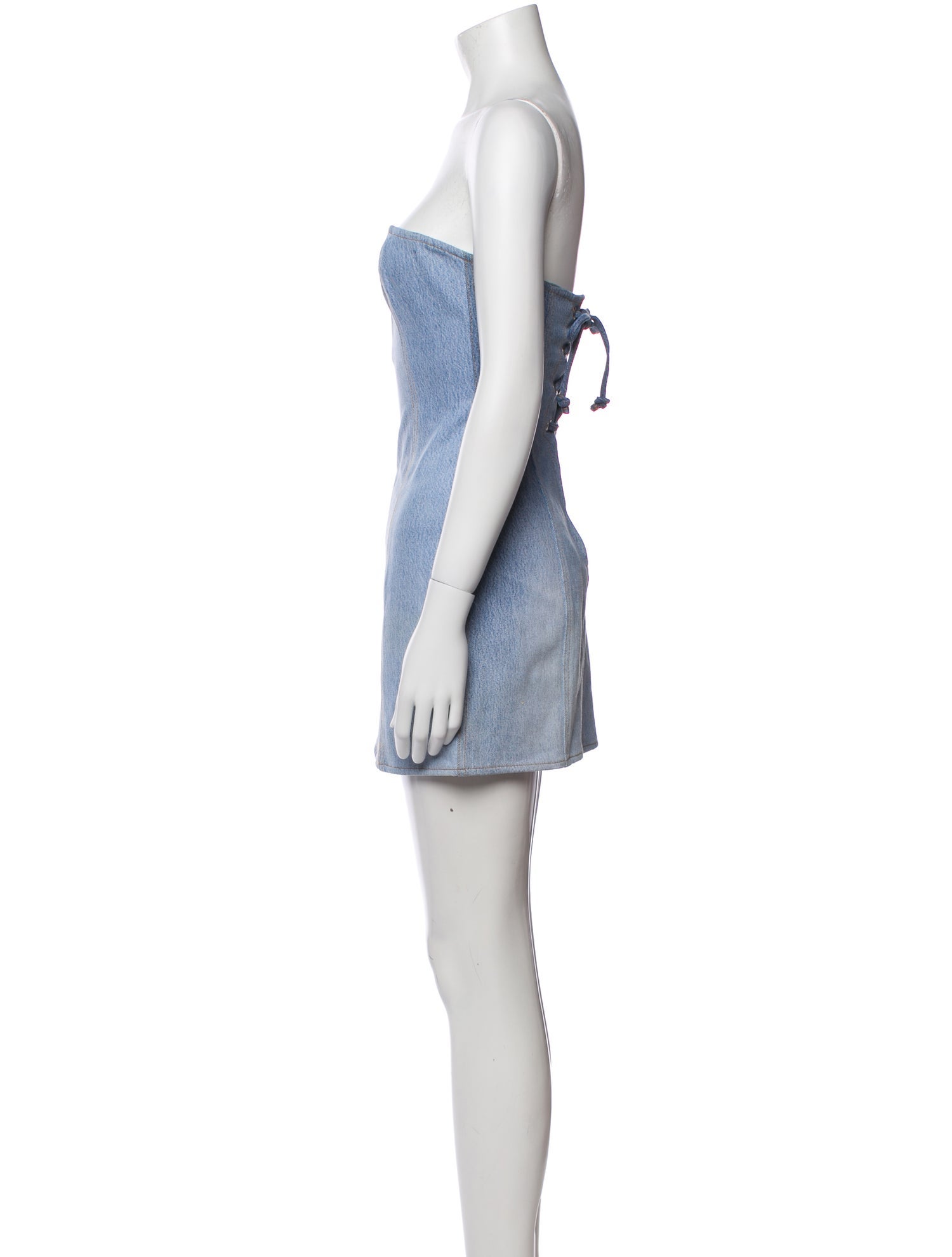 EB DENIM Strapless Mini Dress