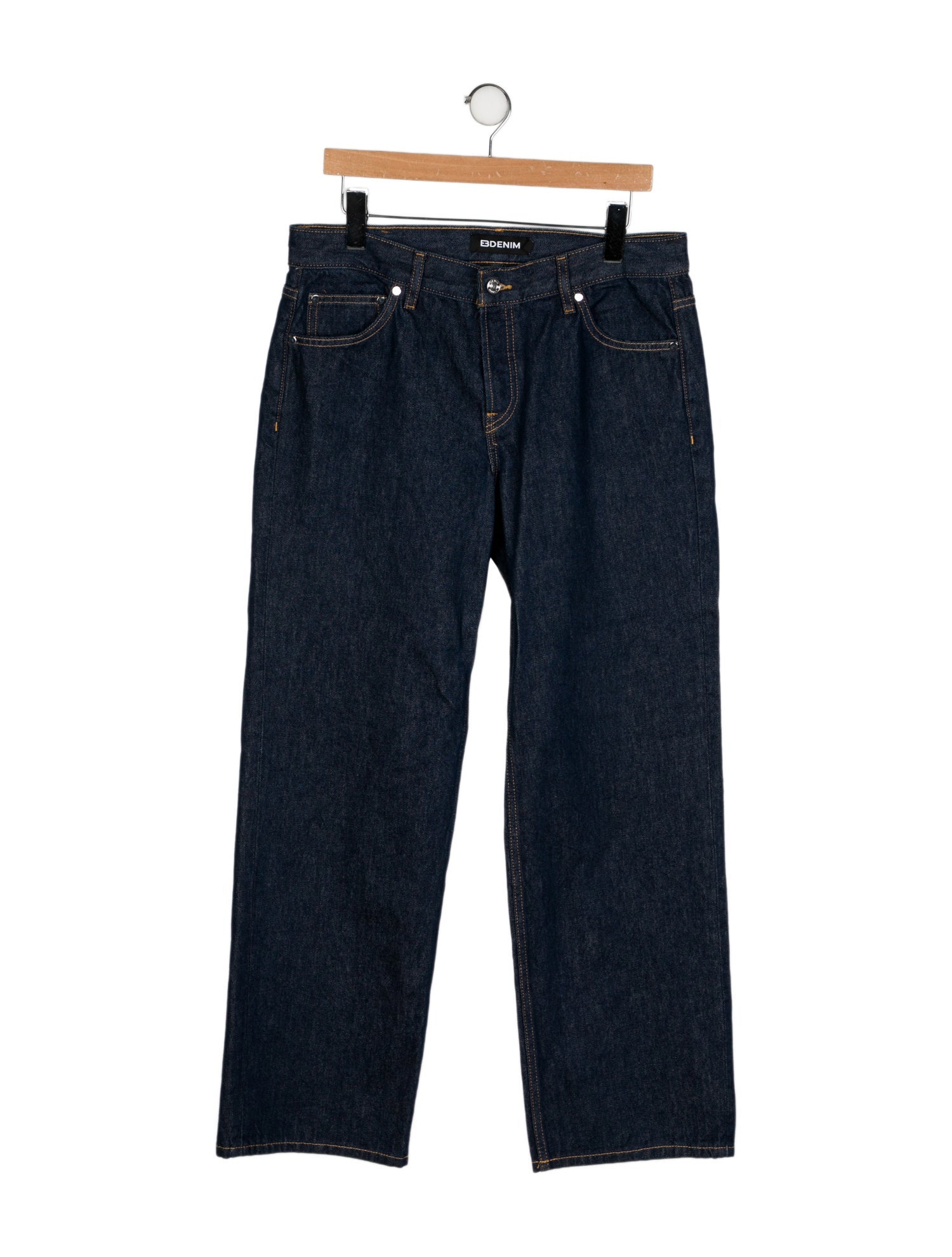 EB DENIM Mid-Rise Wide Leg Jeans