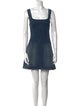 EB DENIM Square Neckline Mini Dress