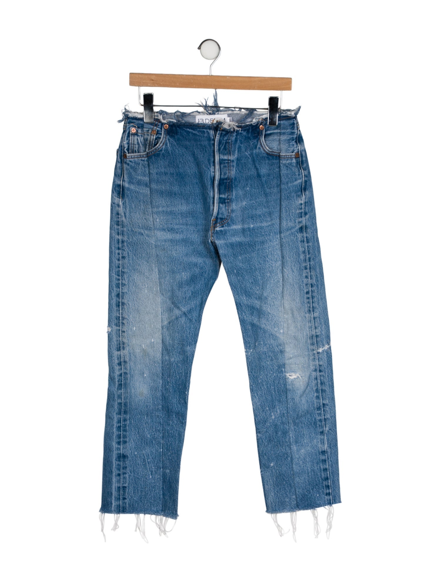 EB DENIM Mid-Rise Straight Leg Jeans