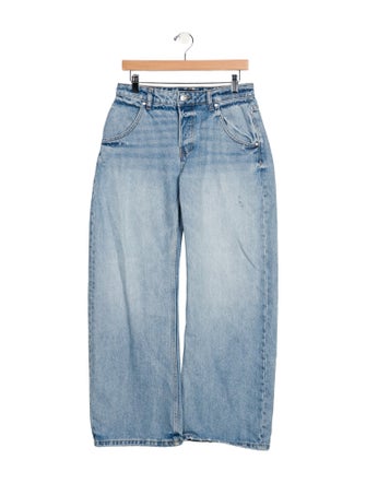 EB DENIM Low-Rise Wide Leg Jeans