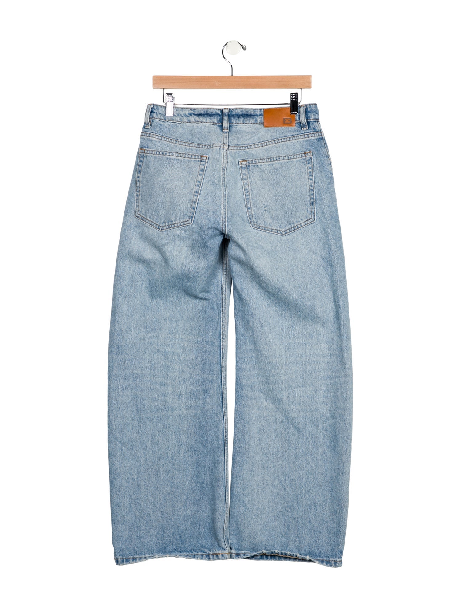 EB DENIM Low-Rise Wide Leg Jeans