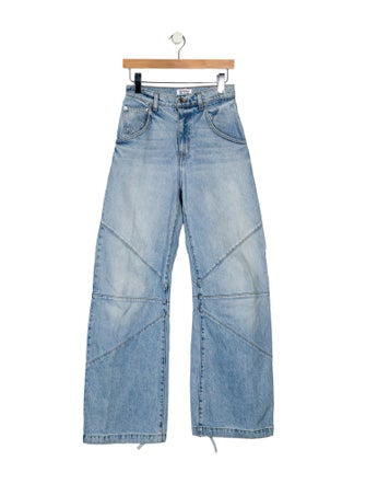EB DENIM High-Rise Wide Leg Jeans