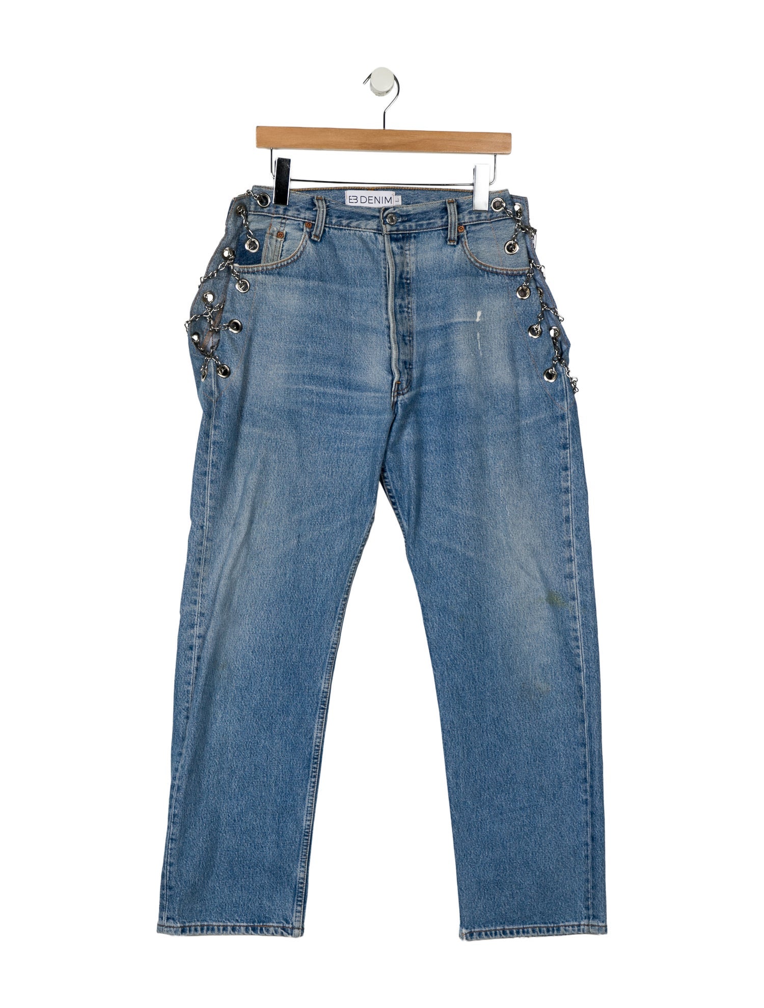 EB DENIM High-Rise Straight Leg Jeans