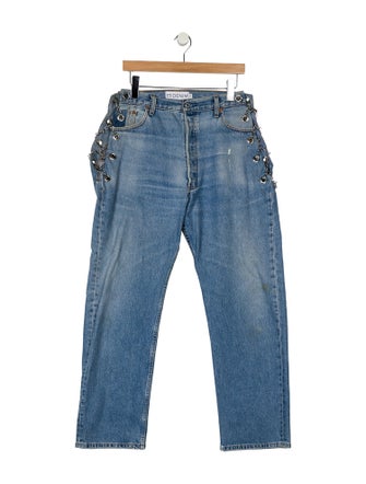 EB DENIM High-Rise Straight Leg Jeans