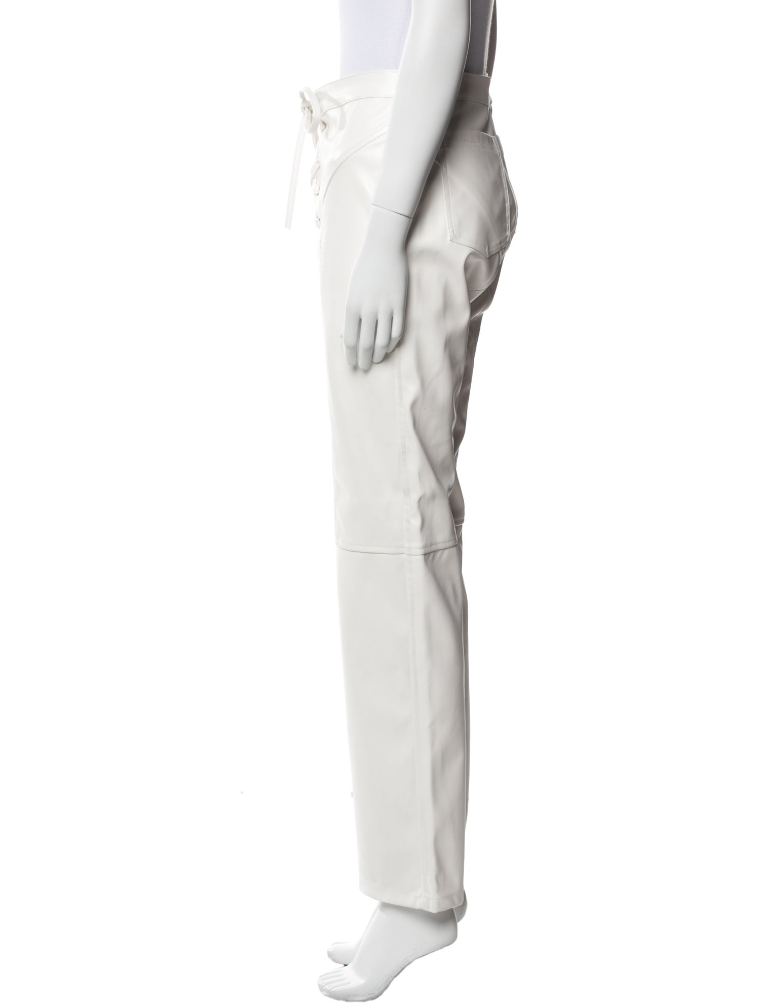 EB DENIM Leather Wide Leg Pants