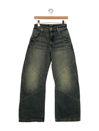 EB DENIM High-Rise Wide Leg Jeans