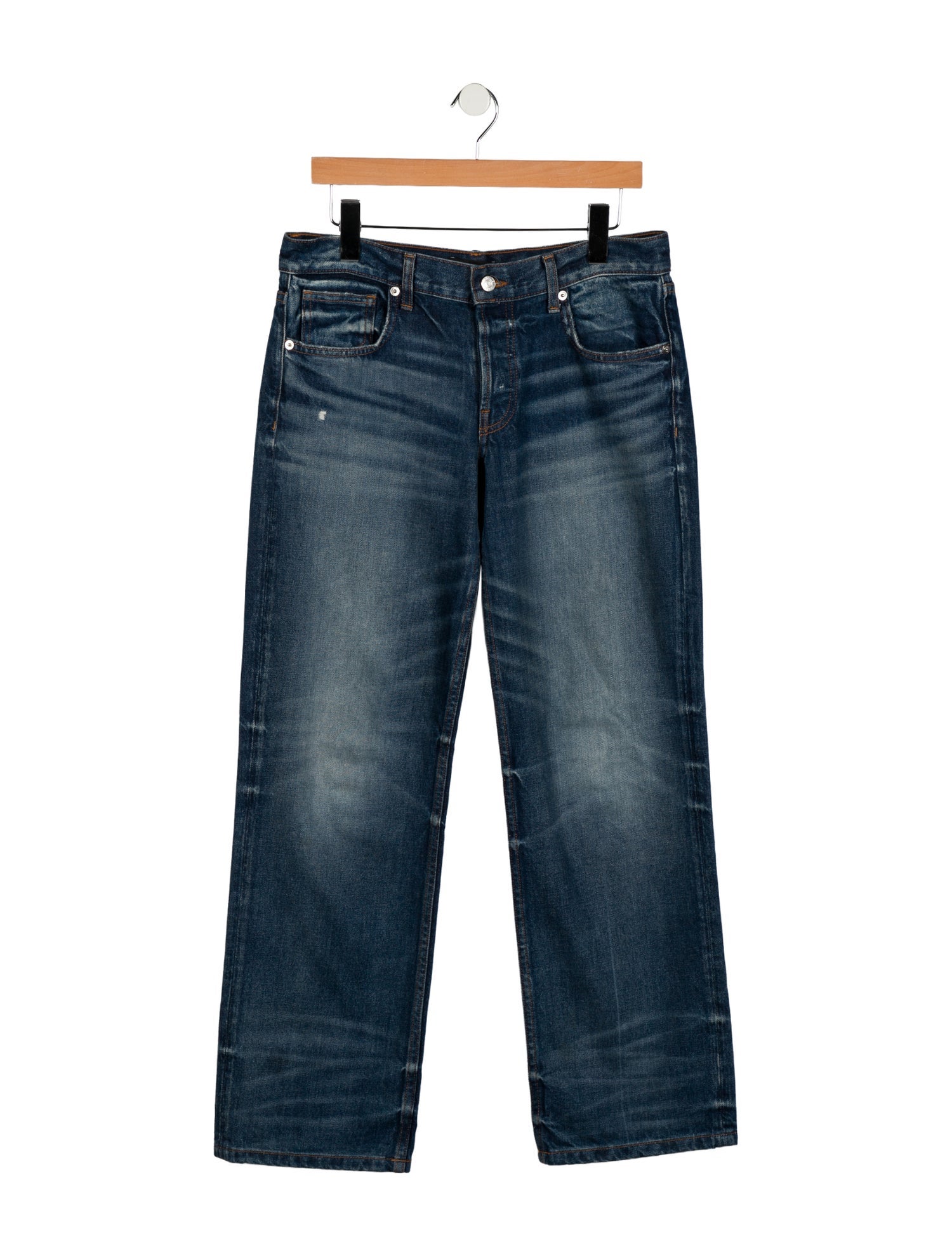 EB DENIM Mid-Rise Wide Leg Jeans