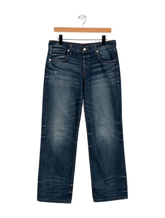 EB DENIM Mid-Rise Wide Leg Jeans