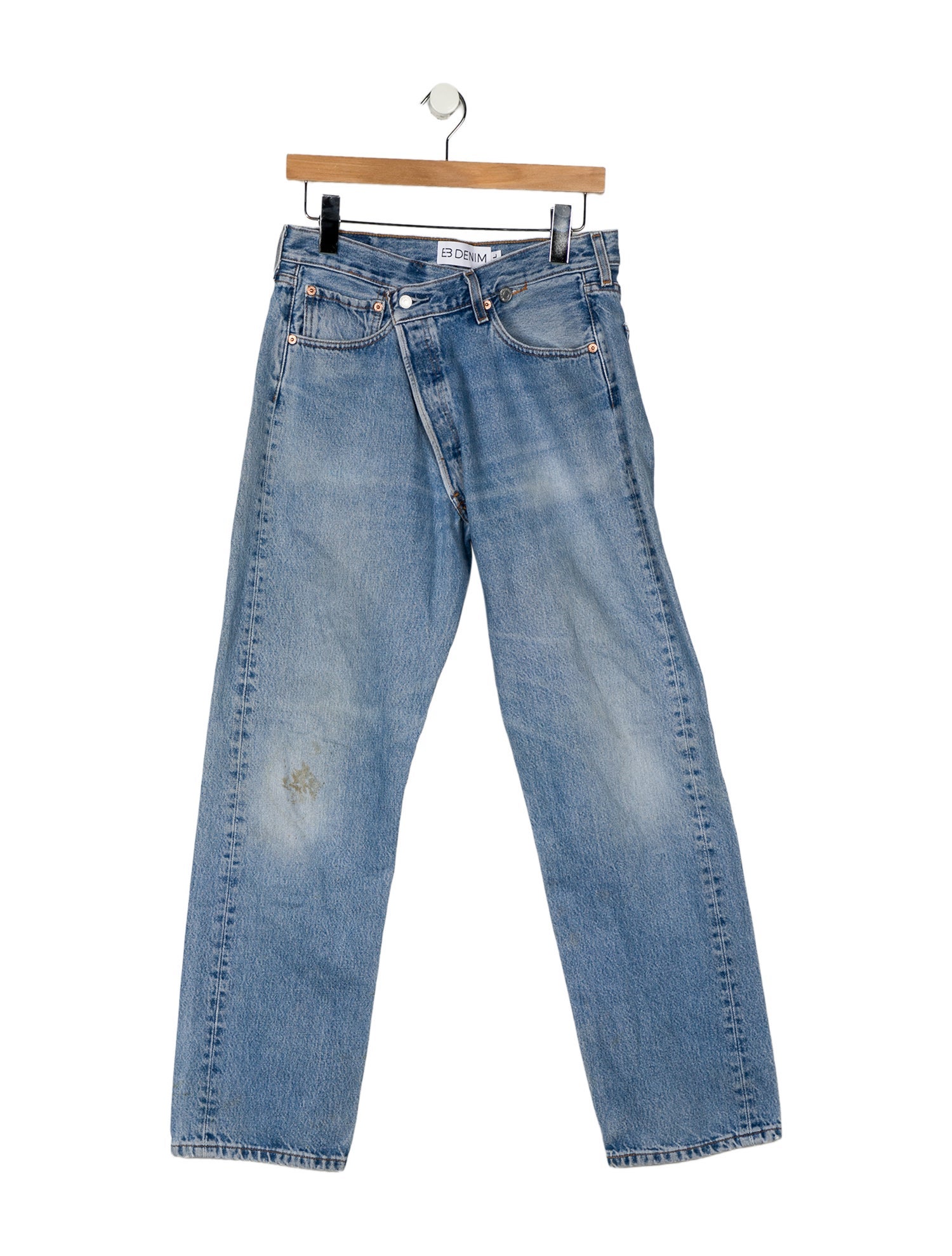 EB DENIM High-Rise Straight Leg Jeans
