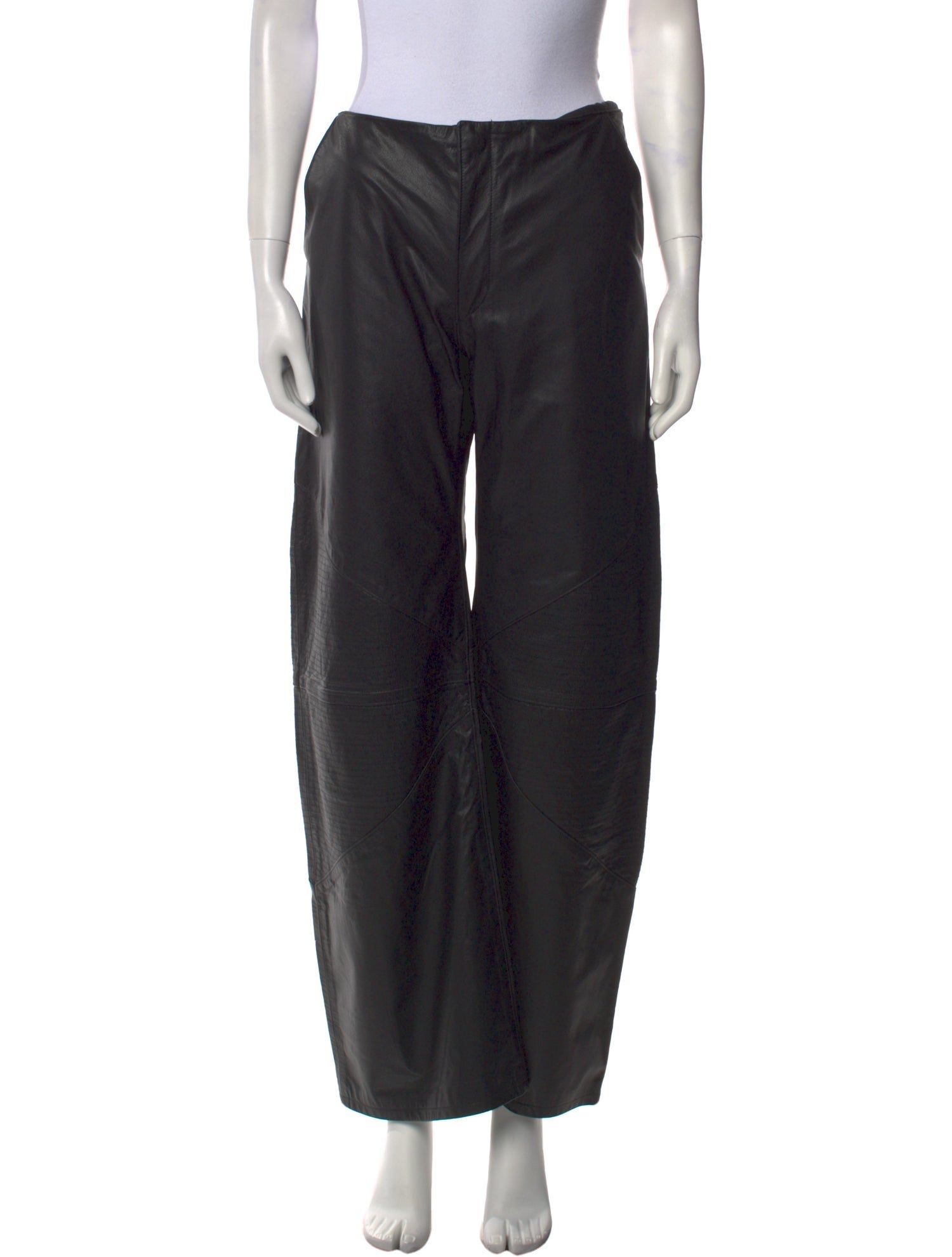 EB DENIM Leather Wide Leg Pants