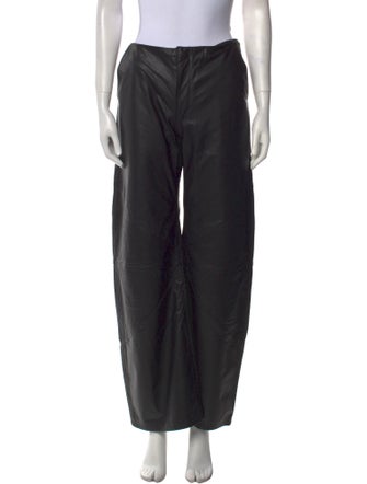 EB DENIM Leather Wide Leg Pants