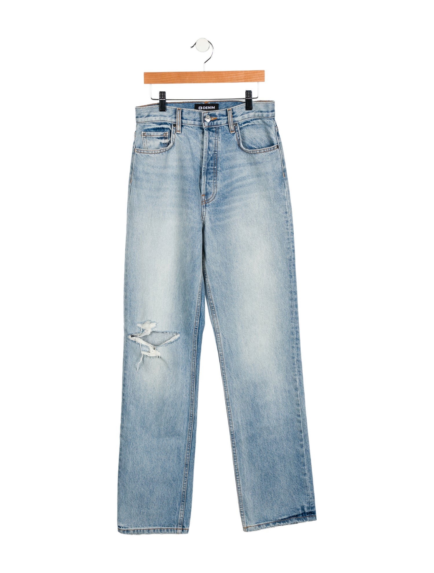 EB DENIM High-Rise Straight Leg Jeans