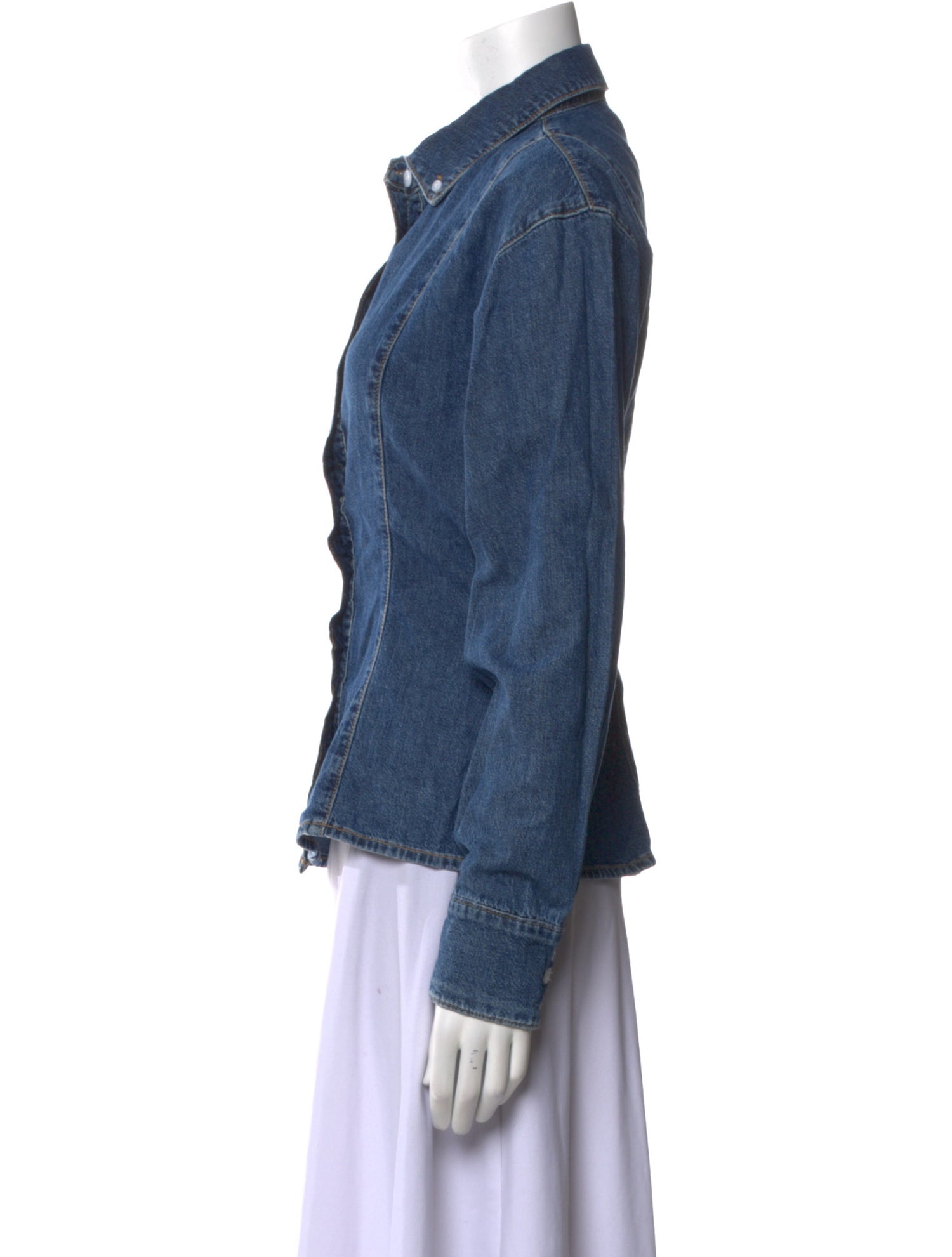 EB DENIM Long Sleeve Button-Up Top w/ Tags