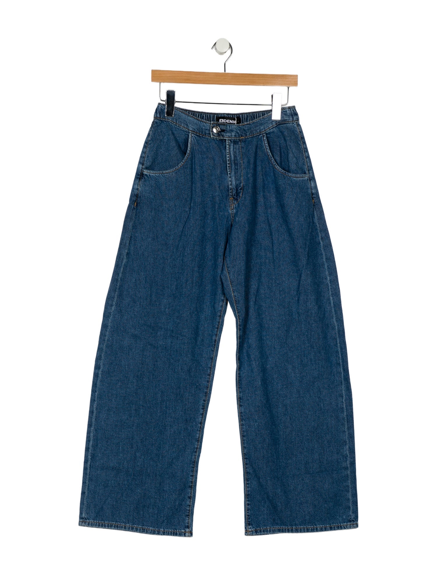 EB DENIM High-Rise Wide Leg Jeans