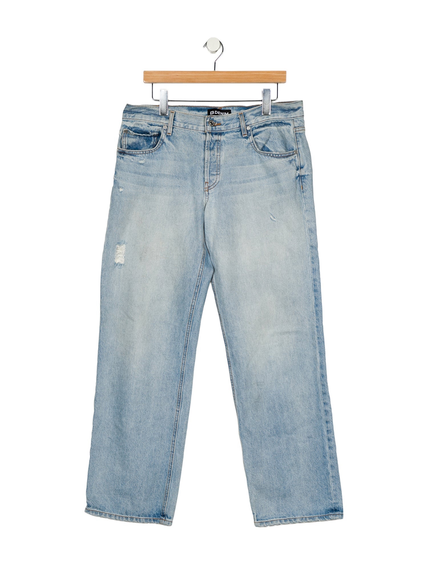 EB DENIM Mid-Rise Wide Leg Jeans