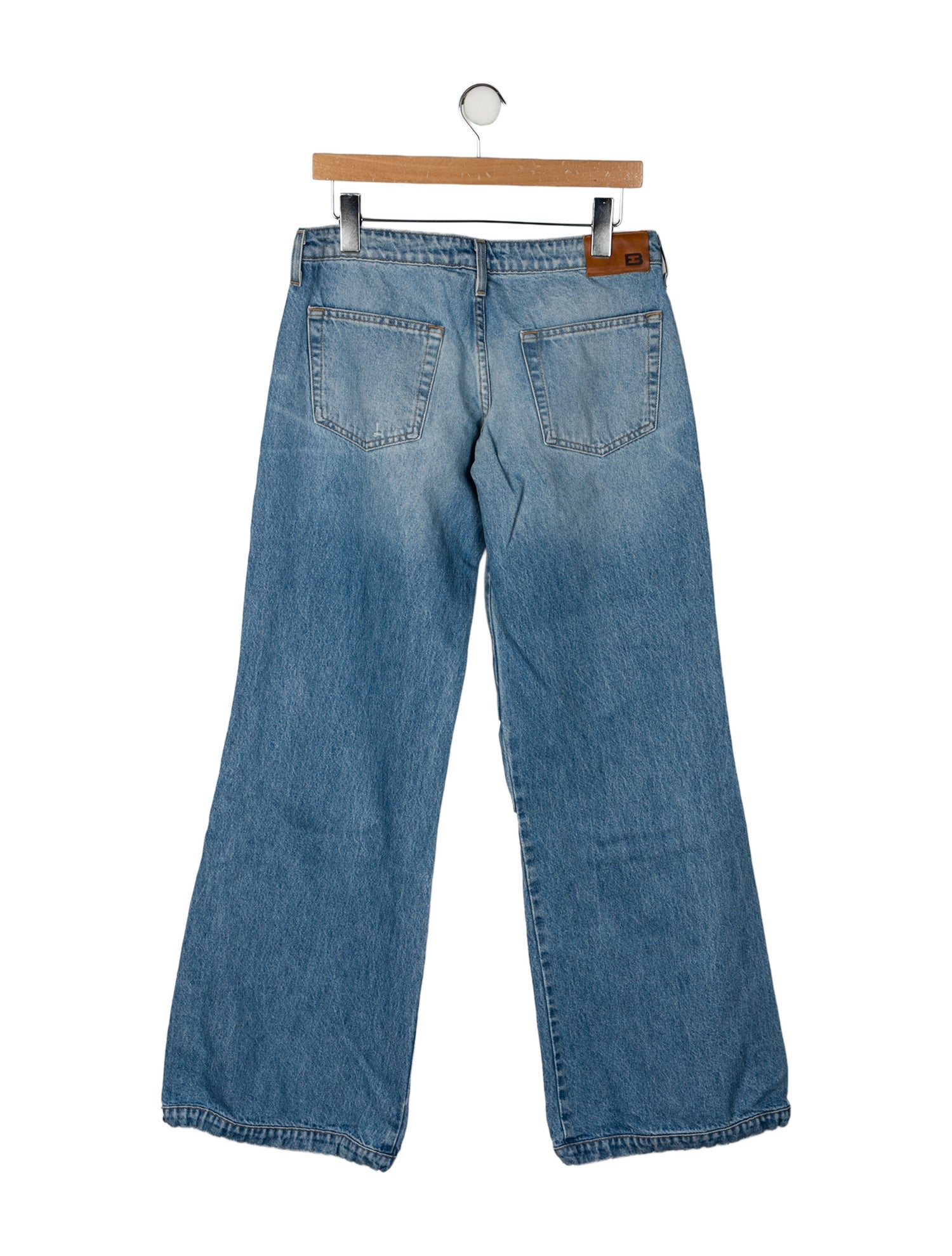 EB DENIM Mid-Rise Wide Leg Jeans