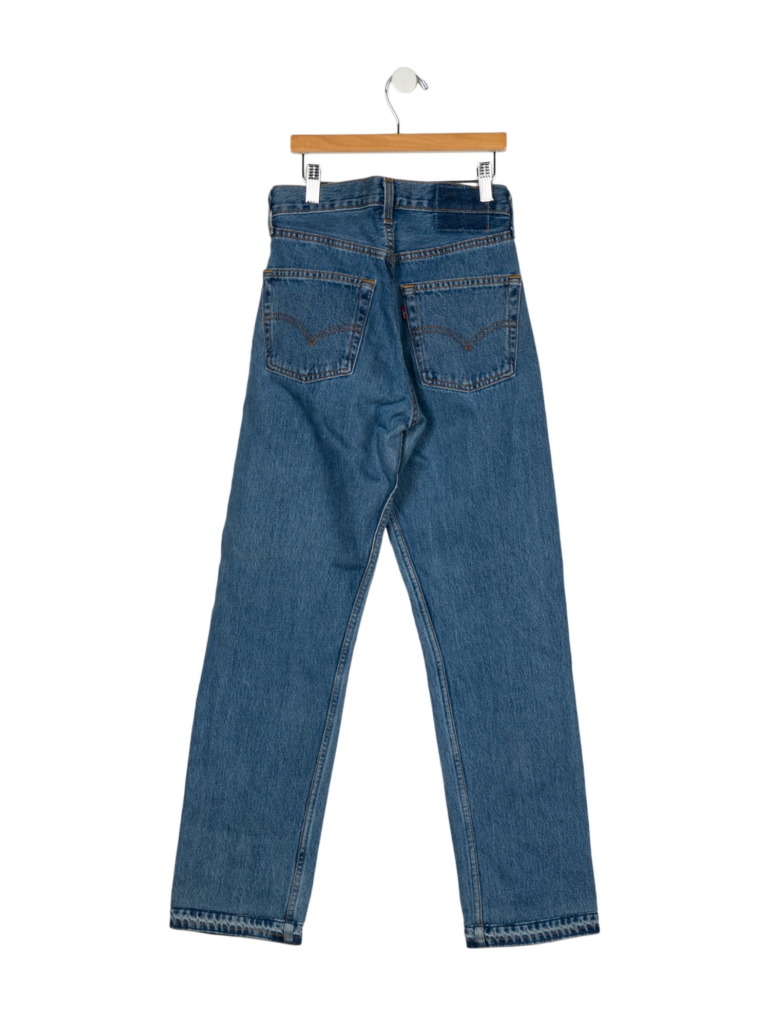 EB DENIM Mid-Rise Straight Leg Jeans