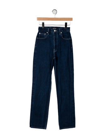 EB DENIM High-Rise Straight Leg Jeans